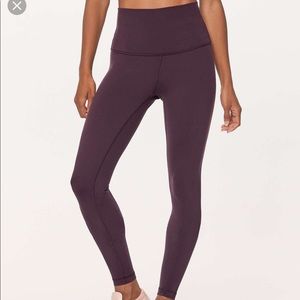 Lululemon Wunder Under Hi-Rise purple legging